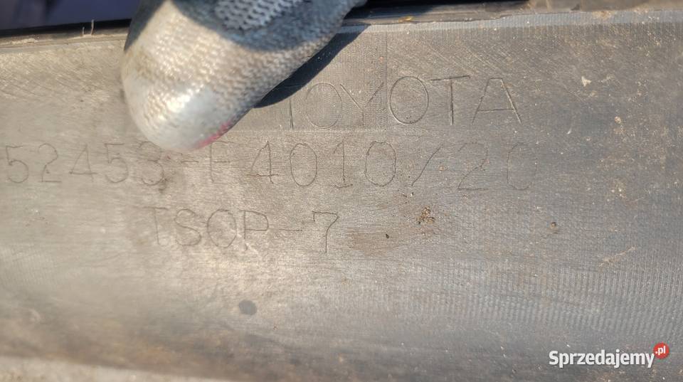 TOYOTA CHR DOKŁADKA SPOILER ZDERZAKA DYFUZOR TYŁ osobowe śląskie