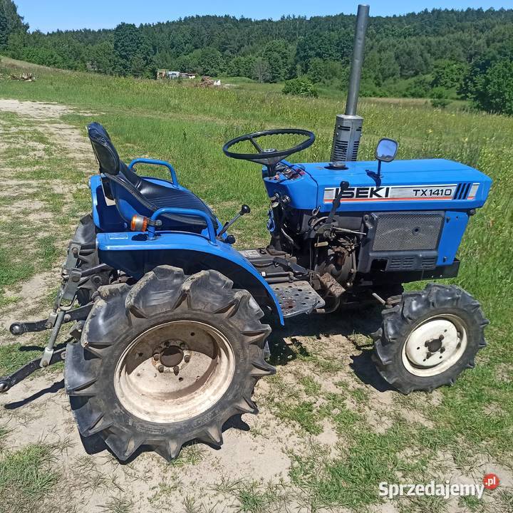 Iseki TX1410 z glebozgryzaką pług brony i belka Bieszkowice