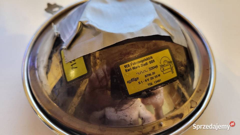 Simson reflektor lampa klosz przedni DDR Lublin sprzedam