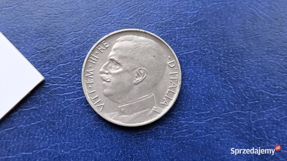 Stare monety 50 centesimi 1925 Włochy Lesko