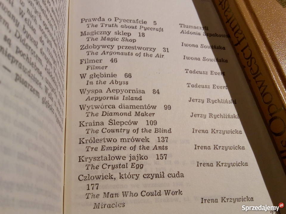 Herbert George Wells Opowieści fantastyczne 2 Rok wydania 1976