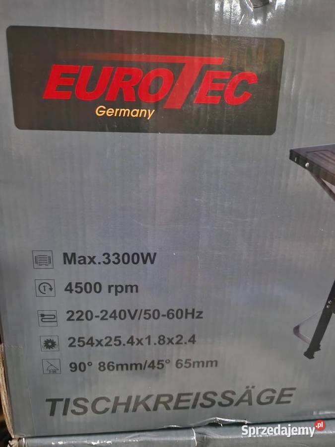 Piła stołowa Eurotec 3300 W 254 mm KRAJZEGA Głogowa sprzedam