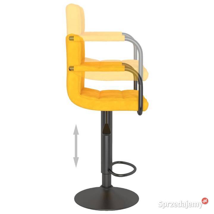 vidaXL Stołki barowe 2 tapicerowane aksamitem