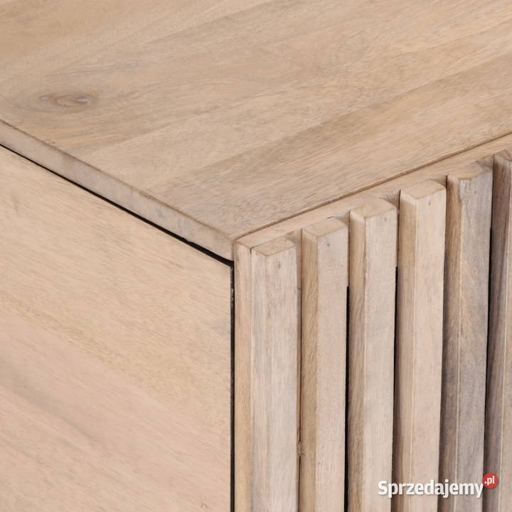 Stolik kawowy biały 80x51x40 lite drewno mango Warszawa