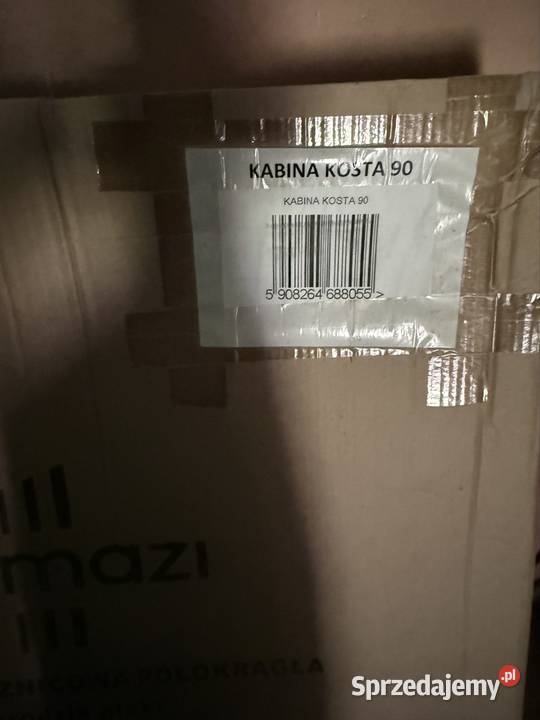 Nowa szklana kabina prysznicowa z brodzikiem Kabiny prysznicowe Wisznice