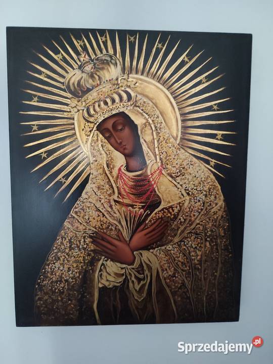 Piękna Ikona przedstawiająca Matkę Boską łódzkie