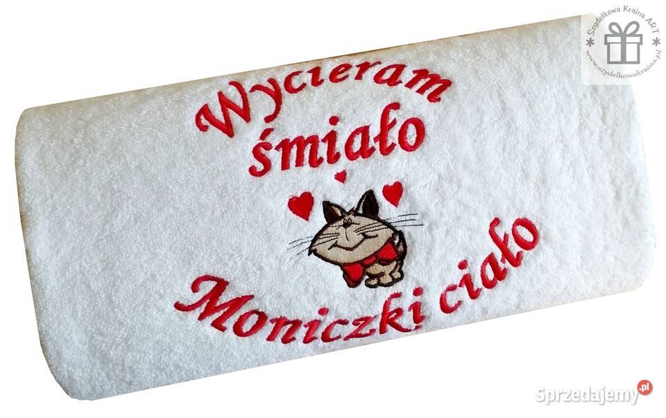 Ręcznik Z HAFTEM imię PREZENT imieniny URODZINY Toruń