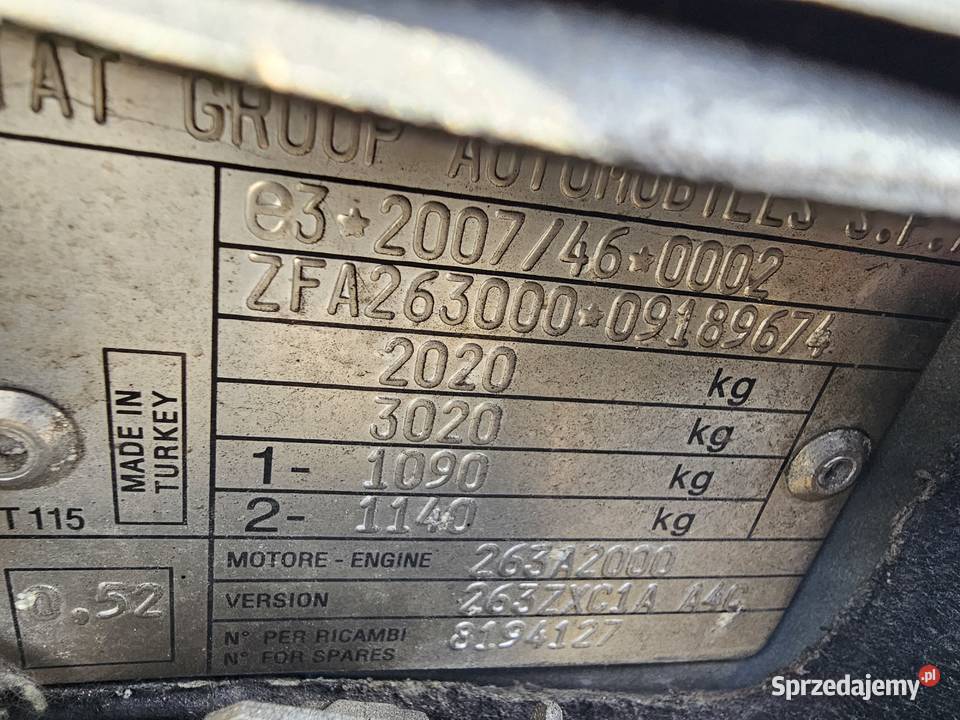 DOBLO CHLODNIA MROZNIA CARRIER 230V 20C EURO5 podkarpackie Tarnobrzeg