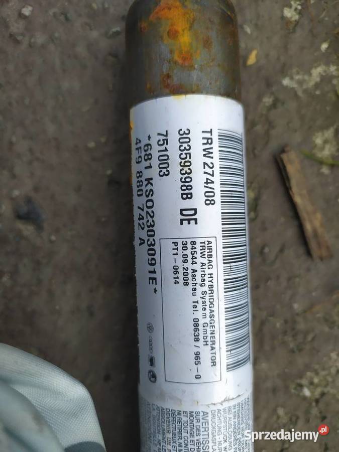 Kurtyna AIRBAG prawa Audi A6 C6