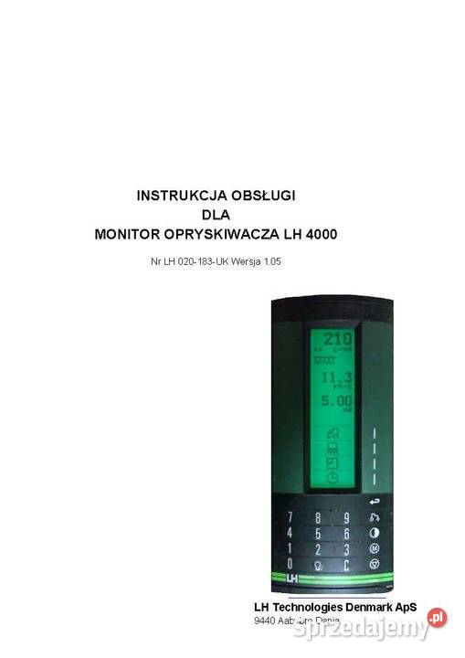 LH Agro 4000 5000 3000 Instrukcja obsługi Szamotuły