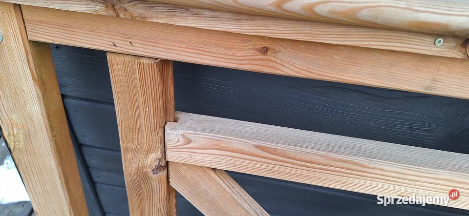 Balustrada drewniana krzyżowa Poznań sprzedam