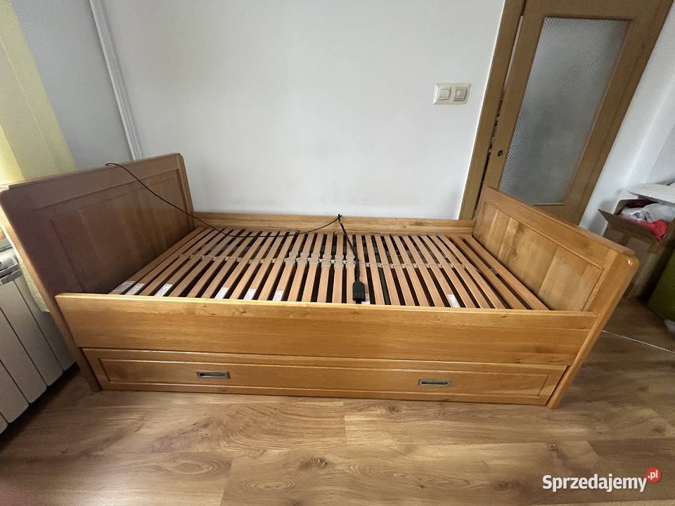 Łóżka z litego drzewa dębowego 2 sztuki Będzin
