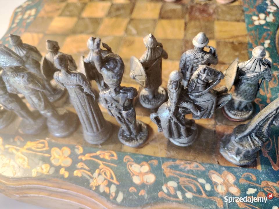 Antyki szachy drzewo oliwne Antyki Szczecin