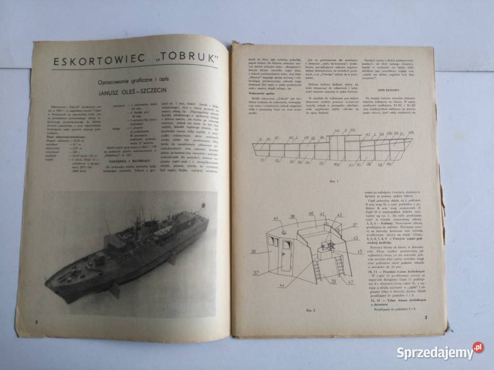 Mały Modelarz 231982 Eskortowiec Tobruk Dąbrowa Górnicza