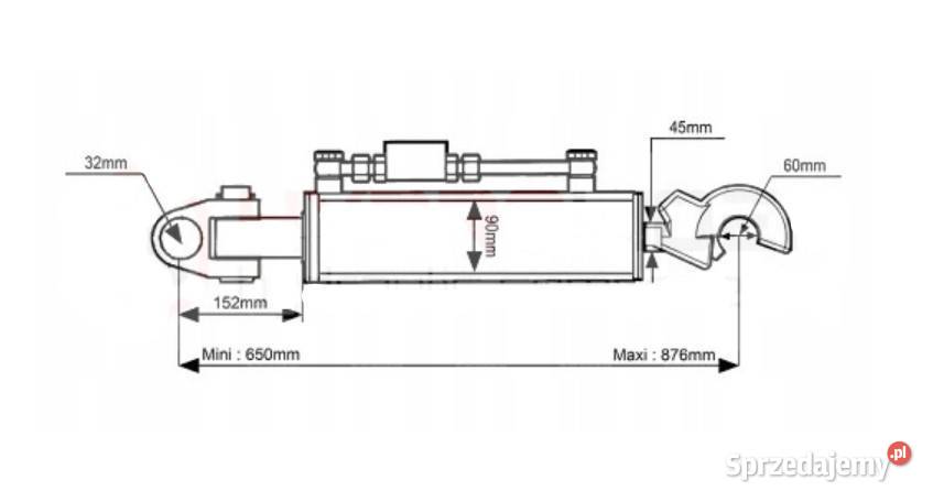 Łącznik centralny hydrauliczny cięgło CBM 33 650 mazowieckie Siedlce
