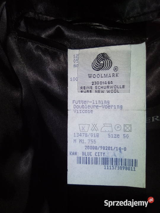 Nowy płaszcz męski premium 100 wełny Warszawa sprzedam