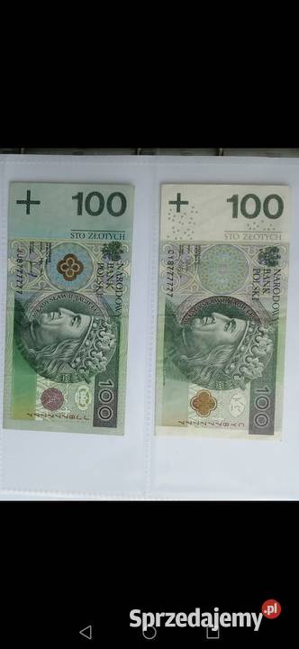Banknoty SOLID prawie Mega Ciekawe Numery Numizmatyka Bytom