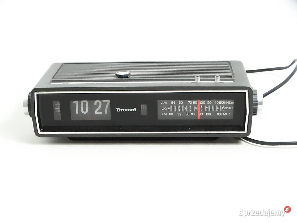 Kultowy Radiobudzik Klapkowy BROWNI JetClock Biłgoraj