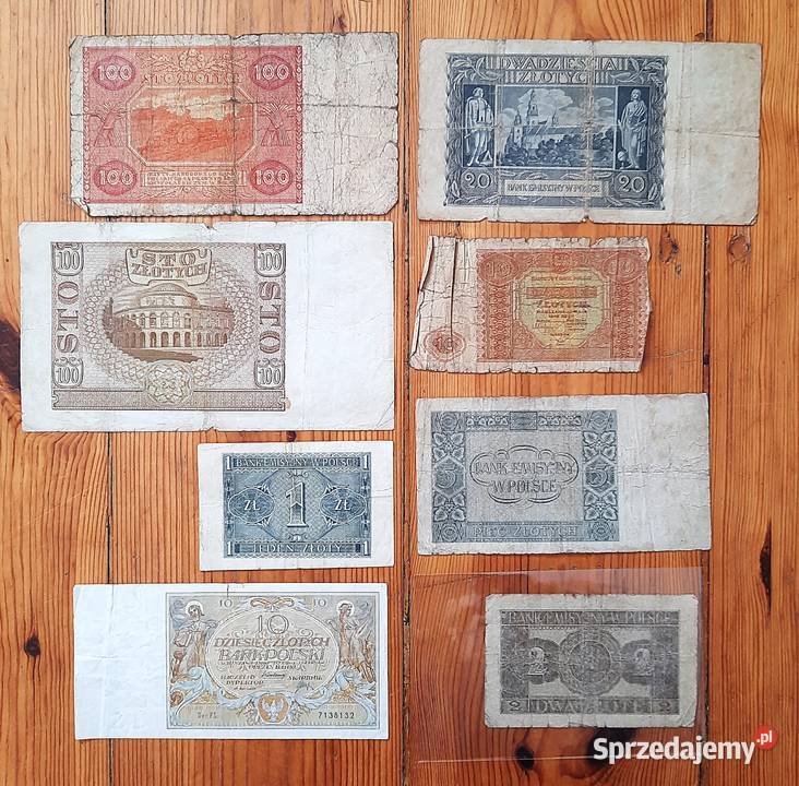 Zestaw Banknotów x 8 Stara Polska I