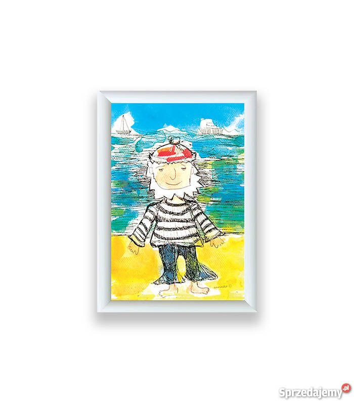 mały obraz z marynarzem dekoracja żeglarska Katowice