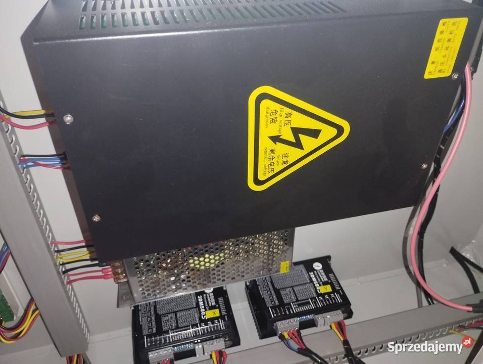 Ploter laserowy CO2 80w 50x70 ruida 6445 ręki Produkcja śląskie Czechowice-Dziedzice