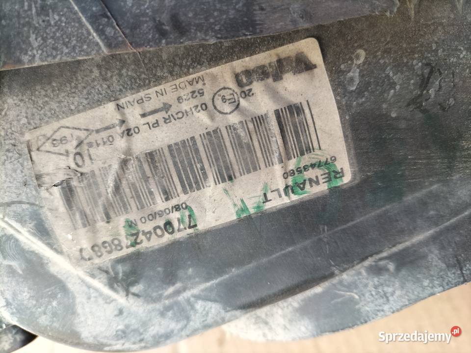Renault Megane 1 Lampa przód przednia Prawa Oświetlenie