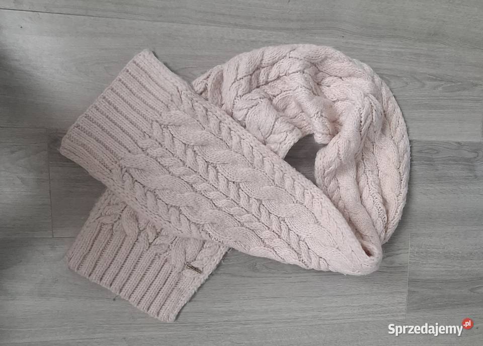 Ciepły szalik Michael Kors pudrowy róż Warszawa