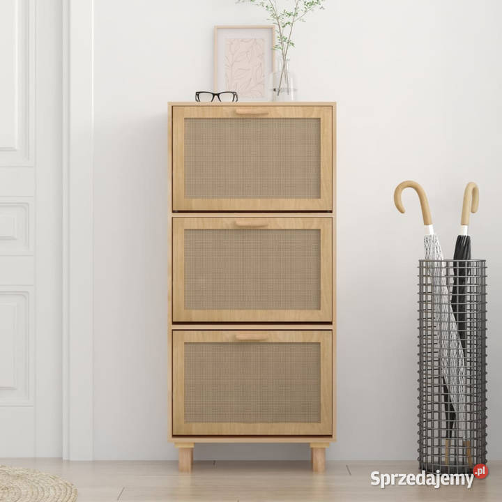 Szafka na buty brązowa 52x25x115 materiał Na buty Warszawa