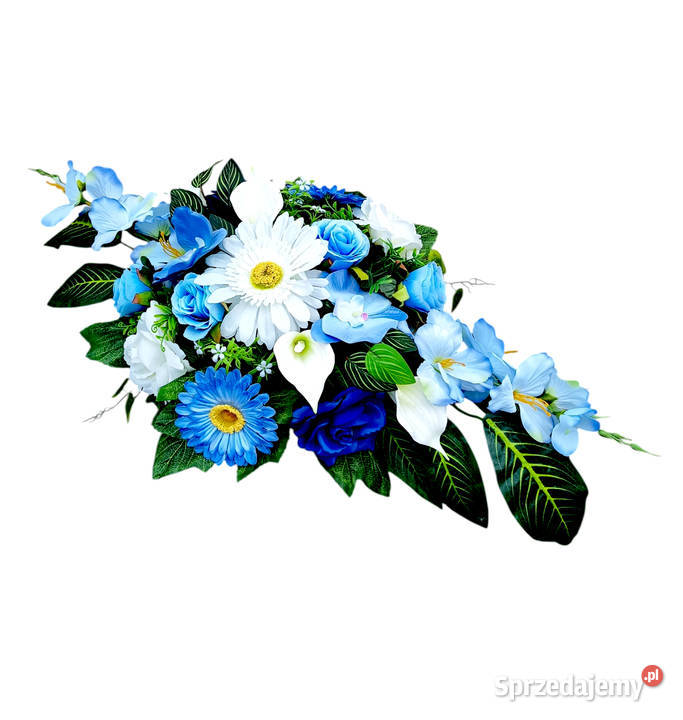 Stroik na cmentarz wiązanka na grób kompozycja wielokolorowy Konin