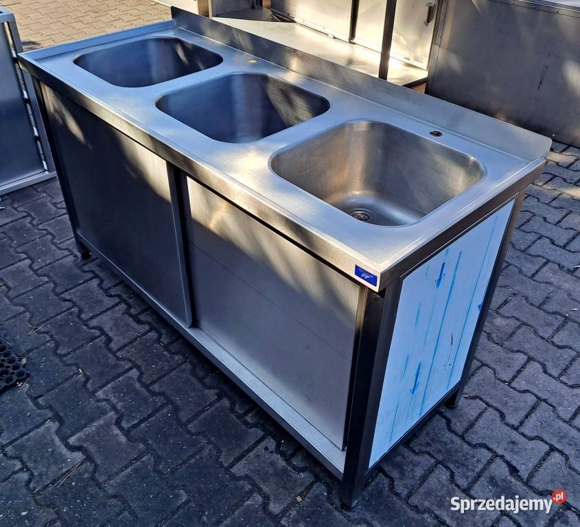 ZLEW 3 KOMOROWY Z SZAFKĄ DRZWI SUWANE 1506085
