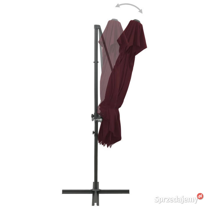 Parasol wiszący z podwójną czaszą 250x250 sprzedam