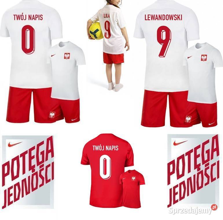 KOSZULKA STRÓJ NIKE POLSKI POLSKA LEWANDOWSKI
