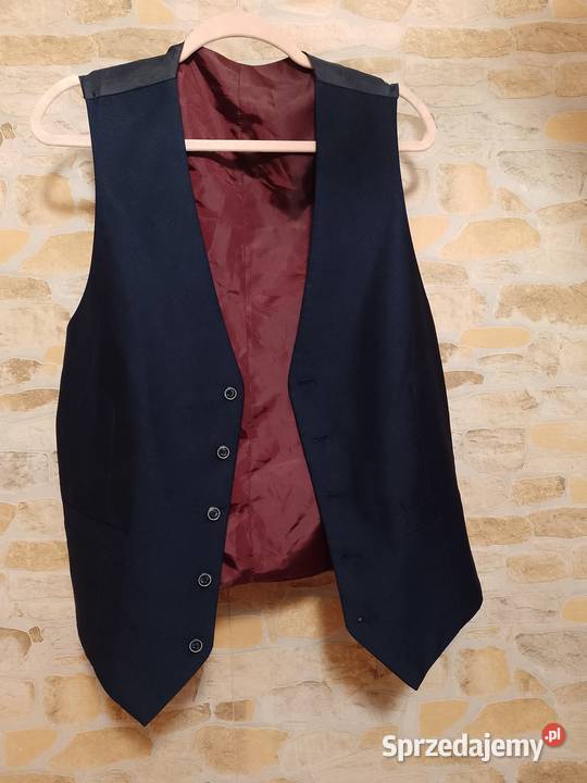 L EUR 52 Granatowa kamizelka garniturowa z Kraków