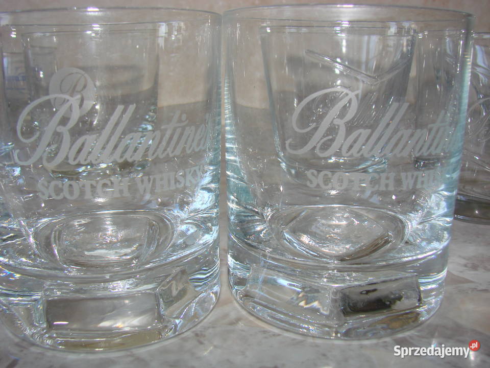 Ballantines Walker Grants Seagrams szklanki do