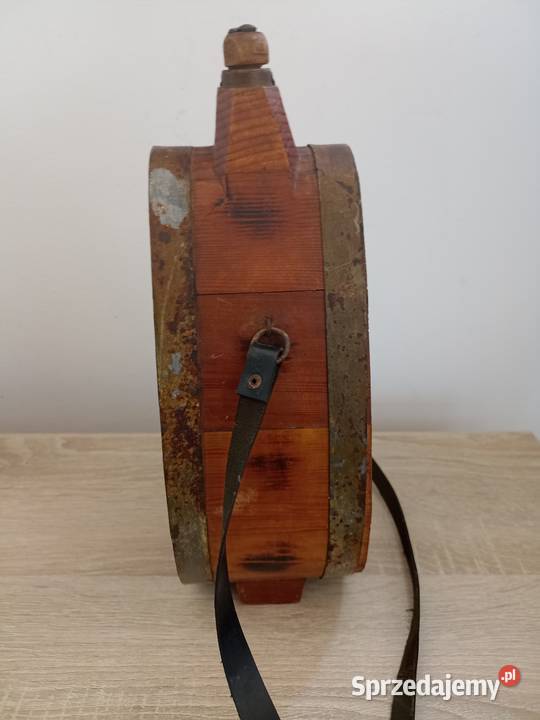 Stary drewniany bukłak na trunki Ełk