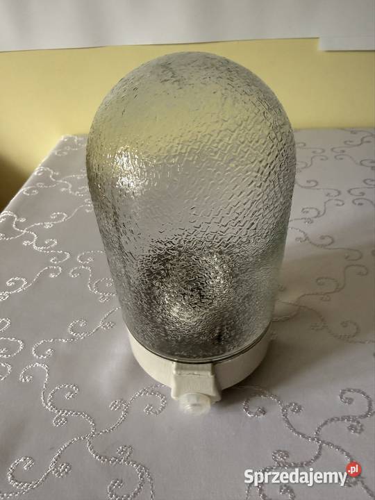 Lampa PRL Industrialna Oprawa lata 7080 Polam Czerwionka-Leszczyny