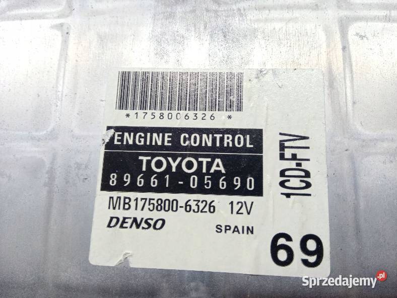 STEROWNIK SILNIKA 8966105690 Toyota Avensis II