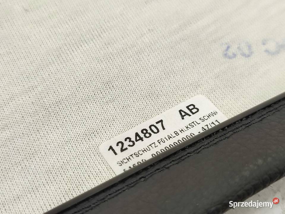 TAPICERKA PODŁOKIETNIKA SKÓRA BMW 7 F01 20082015 osobowe