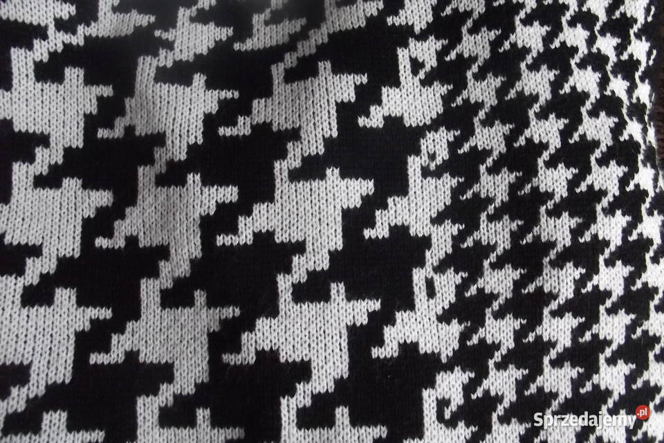 Piękne poncho LOOK białoczarne r4244 Pozostałe Piekary Śląskie sprzedam