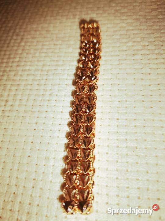 Pozłacany łańcuszek i bransoletka Ząbki