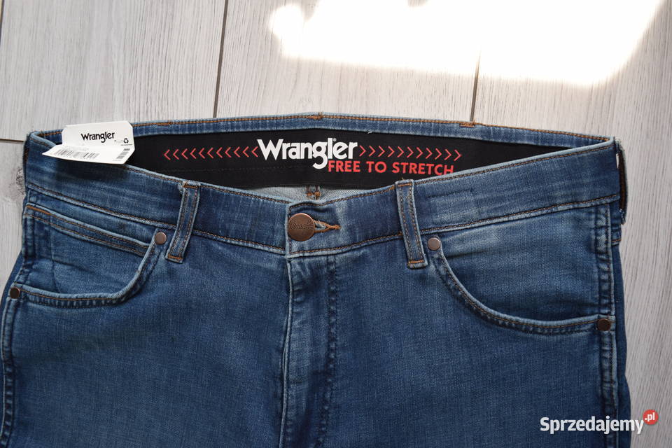 Spodnie Oryginał WRANGLER 34 30 Nowe Okazja Pozostałe Olsztyn