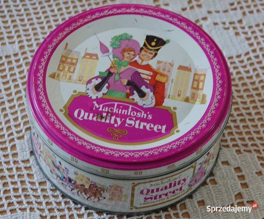 Stara puszka okrągła Mackintoshs Quality Street Warszawa