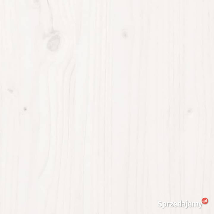 Blat biurka biały 110x55x25 lite drewno sosnowe