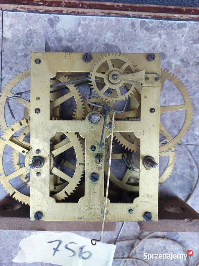 756 Mechanizm starego zegara ściennego Tczew