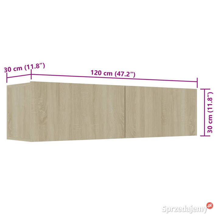 Szafka pod telewizor dąb sonoma 120x30x30 Warszawa sprzedam