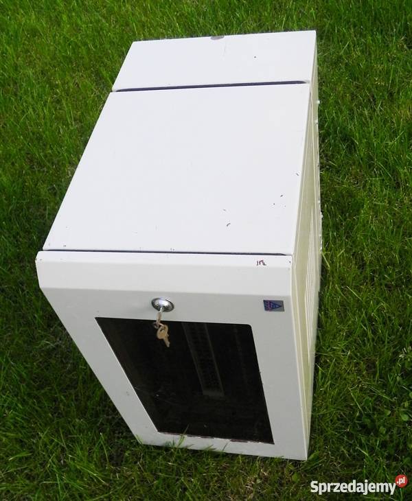 Szafa rack ze szklanymi drzwiami 2 huby 1 switch Kraków