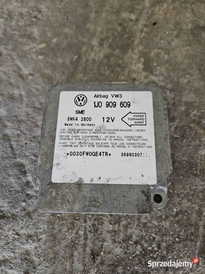 Moduł sensor Airbag Golf IV Poręba