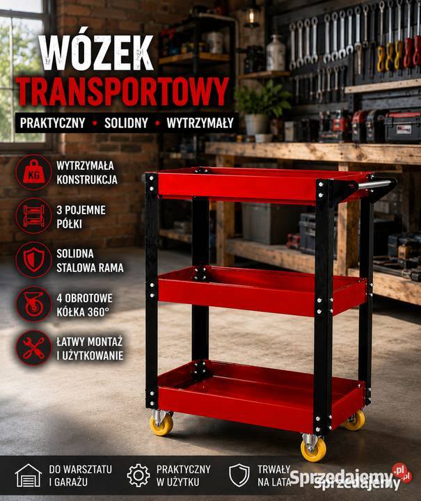 Wózek transportowy warsztatowy