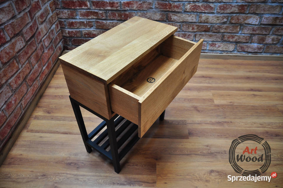 Konsola loftowa dębowa z szufladą małopolskie Nowy Sącz