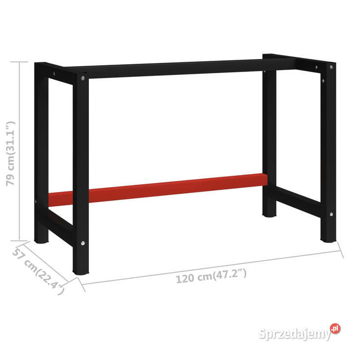 Metalowa rama pod blat roboczy 120x57x79 Warszawa sprzedam